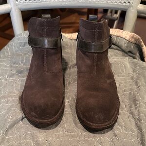 Women’s Gray Suede Ankle Boots